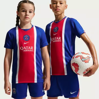 Nike Paris Saint-Germain 2026/27 Stadium Home kinderen-tenue blauw-rood XS