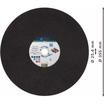 Bosch doorslijpschijf voor kleine haakse slijpers 355 x 4 x 25,4 mm, 2608601339