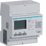 Hager ECP302C draaistroom-energiemeter voor 1A- of 5A-stroomtransformatoren, 4-module-DIN-rail, S0-impulsuitgang