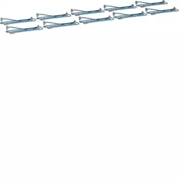 HAGER KU9S80YZ Y-verbindingskabel voor KNX-bus, 1 stekker naar 2 bussen, 0,8 m, zwart/blauw, 10-pack