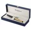 Waterman Hemisphere rollerbalpen - fijn, glanzend zwart met chroom sierringen, geschenkdoos 2225136