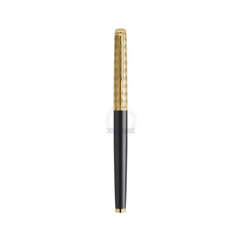 Waterman Hemisphere rollerbalpen - fijn, glanzend zwart met chroom sierringen, geschenkdoos 2225136