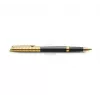 Waterman Hemisphere rollerbalpen - fijn, glanzend zwart met chroom sierringen, geschenkdoos 2225136