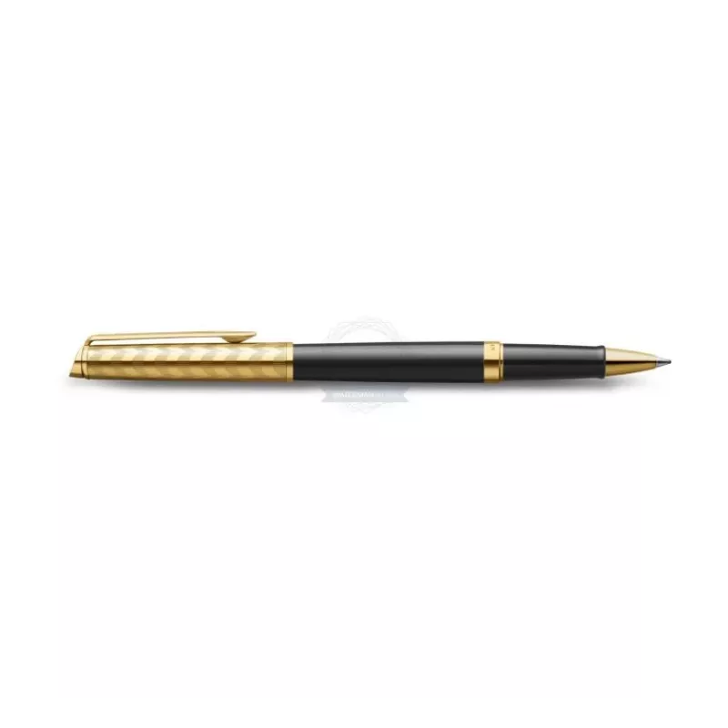 Waterman Hemisphere rollerbalpen - fijn, glanzend zwart met chroom sierringen, geschenkdoos 2225136