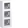 HAGER WAD8310WG 3-voudig opbouwbehuizing hoog, polarwit