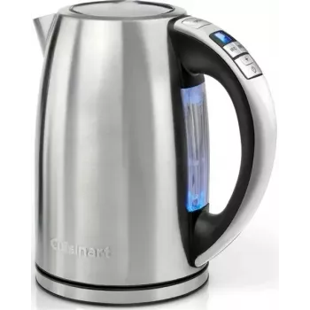 Cuisinart CPK17E-B elektrische waterkoker, 1,7 L, 1500 W, RVS, 6 temperatuurinstellingen