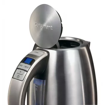 Cuisinart CPK17E-B elektrische waterkoker, 1,7 L, 1500 W, RVS, 6 temperatuurinstellingen