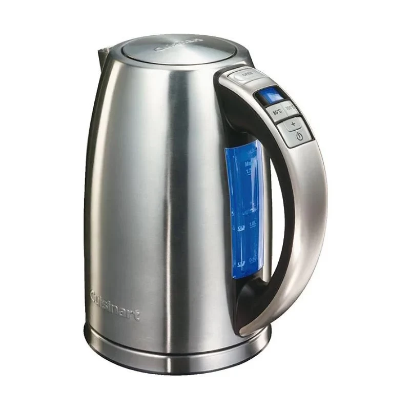 Cuisinart CPK17E-B elektrische waterkoker, 1,7 L, 1500 W, RVS, 6 temperatuurinstellingen