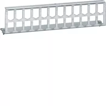 HAGER UM00K4 24-poorts leeg patchpaneel voor UM-serie modules, 19 inch 1U, lichtgrijs