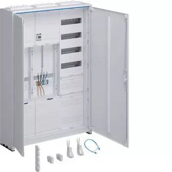 Hager universZ compleet meterkast 1100x800x205mm 3-fasen 2 meterplaatsen APZ wit ZB333Q25ENT