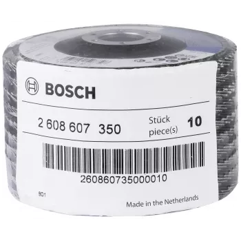 Bosch X551 Standard voor metaal lamellenschijf, 115 mm diameter, 22,33 mm boring, 60 korrel, zirkonkorund, conisch, 1 stuk 2608607350