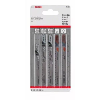 Bosch decoupeerzaagblad-set hout en kunststoffen, 5-delig, T-schacht (2608667858)