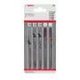 Bosch decoupeerzaagblad-set hout en kunststoffen, 5-delig, T-schacht (2608667858)