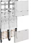 HAGER ZK3EN24 Universal-Z bedrading compleet meterveld, 4 meterplaatsen, BKE-I, 2 veldbreed, 1050mm