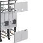 HAGER compleet meterveld 2 meterplaatsen Universal Z H1050mm 2-veld Hessen Design ZK34C3N