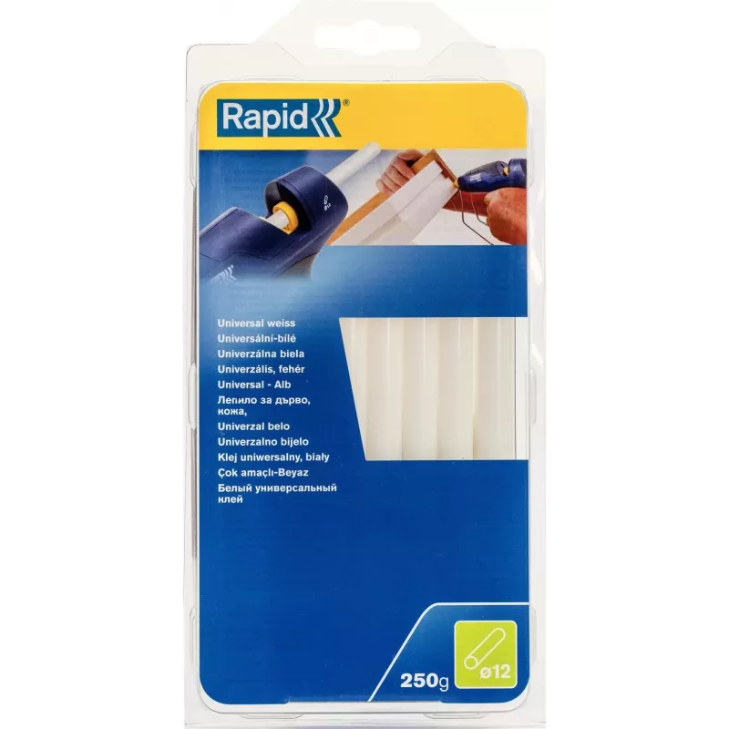 Rapid Tools universele lijmstick wit 12 mm, EVA & hars, oplosmiddelvrij, 1 stuk (40107361)