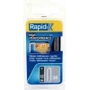 Rapid type 36 vlakdraad-kabelnietjes, 12 mm poot, verzinkt, beitelpunt, 1000 stuks 40109626