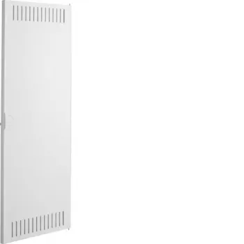 Hager Volta VDI UPV/HWV vervangdeur, 4-rijig, met scharnier, staal, wit gelakt, 288 mm breed VZ126N