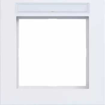 Hager A.1 1-voudig frame met labelveld, lichtwit mat WAD6101WM