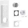 Hager universZ flensgemonteerd schuko-stopcontact, 1-voudig, 250 V, 16 A, lichtgrijs ZY01SD