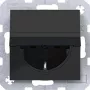 HAGER WAS1110BG opbouw-schuko-stopcontact met zelfsluitend klepdeksel, IP44, lichtgrijs
