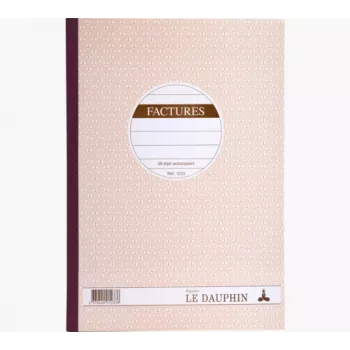 Le Dauphin doordrukboek factuurformulieren, A4, drievoudig, 50 sets (1233D)