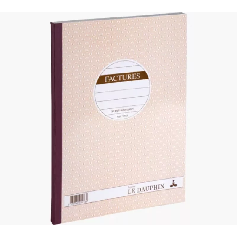 Le Dauphin doordrukboek factuurformulieren, A4, drievoudig, 50 sets (1233D)