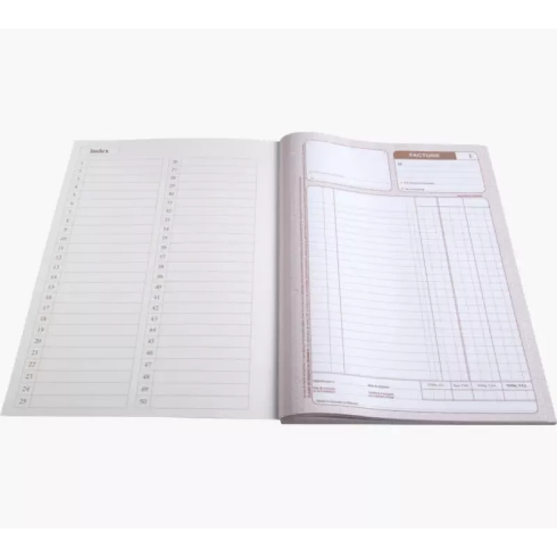 Le Dauphin doordrukboek factuurformulieren, A4, drievoudig, 50 sets (1233D)