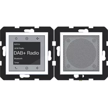 HAGER WAN6110WM radio touch inbouw DAB+ bluetooth-luidspreker inbouwmontage