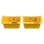 DEWALT DWST82813-1 TSTAK gereedschapskoffer dubbelpack – 2x 14L stapelbare kunststofbakken, zwart/geel