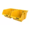 DEWALT DWST82813-1 TSTAK gereedschapskoffer dubbelpack – 2x 14L stapelbare kunststofbakken, zwart/geel