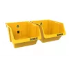 DEWALT DWST82813-1 TSTAK gereedschapskoffer dubbelpack – 2x 14L stapelbare kunststofbakken, zwart/geel