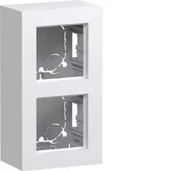 Hager WAD8210WM opbouwbehuizing, 2-voudig, hoge uitvoering, polarwit