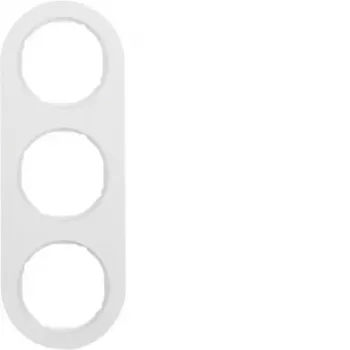 HAGER WLD9300WG R.Classic 3-voudig afdekraam, polarwit