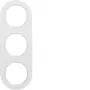 HAGER WLD9300WG R.Classic 3-voudig afdekraam, polarwit