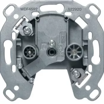 Hager WDF4592 antenneaansluitdoos 2-voudig TV/FM, inbouw, wit