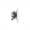 HAGER WAS2123WM SCHUKO dubbele wandcontactdoos met raam A.1, polarwit