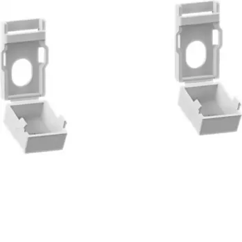 Hager FZ967S afdekplaat voor onderste ophanglip, Univers Z, RAL 9010 reinwit, 2 stuks