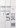 Hager UF53WBW20 universeel wissel-/meetveld met APZ en TSG, 250A, 5-polig