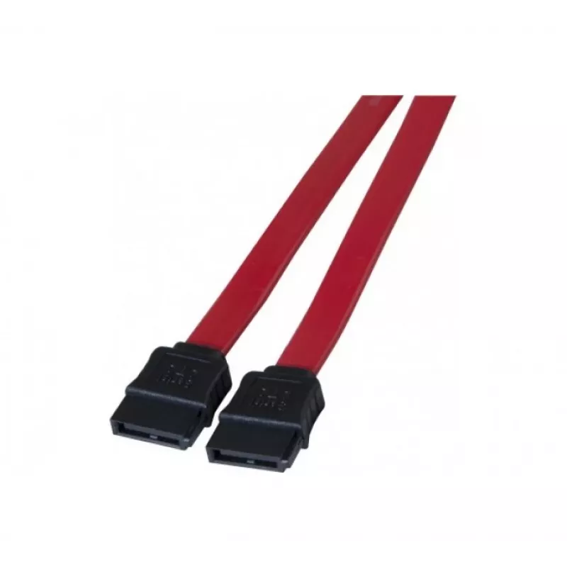 TECLINE SATA-kabel, 7-pin SATA stekker naar 7-pin SATA stekker, 1,0 m, rood 314000
