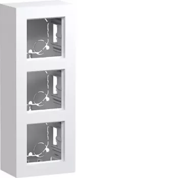 HAGER WAD8310WM opbouwbehuizing 3-voudig, A.8 design, reinwit