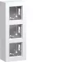 HAGER WAD8310WM opbouwbehuizing 3-voudig, A.8 design, reinwit