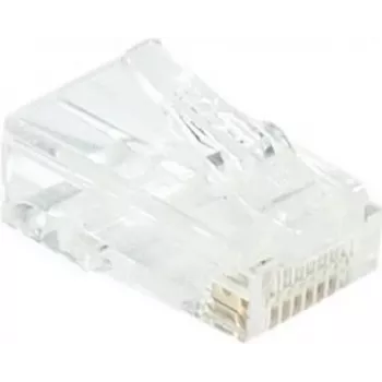 EXERTIS CONNECT RJ45 modulaire stekker Cat. 6 UTP voor soepele kabel, transparant, 10-pack 920560
