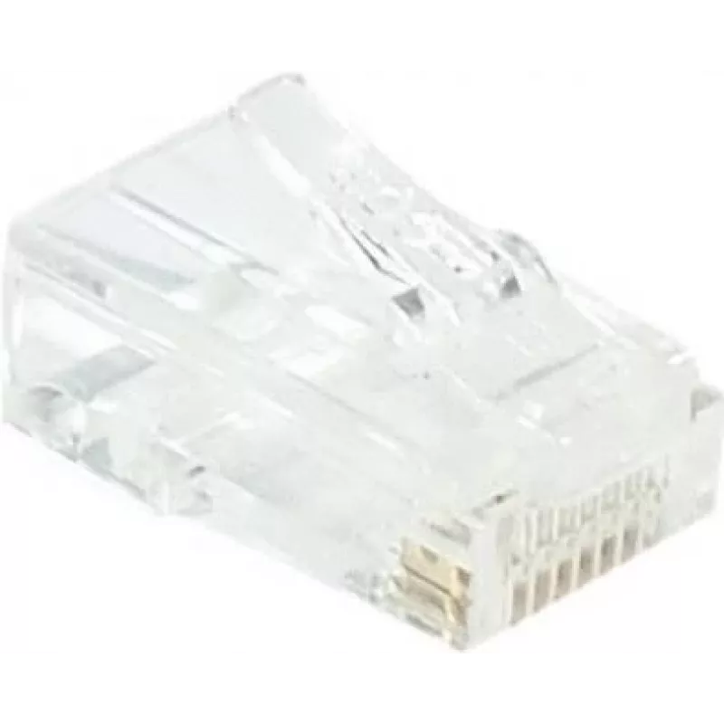 EXERTIS CONNECT RJ45 modulaire stekker Cat. 6 UTP voor soepele kabel, transparant, 10-pack 920560