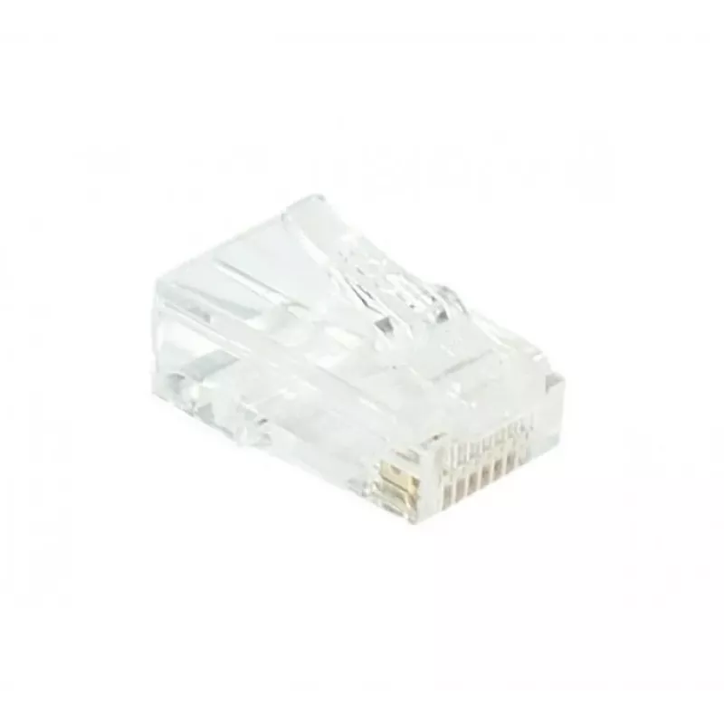 EXERTIS CONNECT RJ45 modulaire stekker Cat. 6 UTP voor soepele kabel, transparant, 10-pack 920560