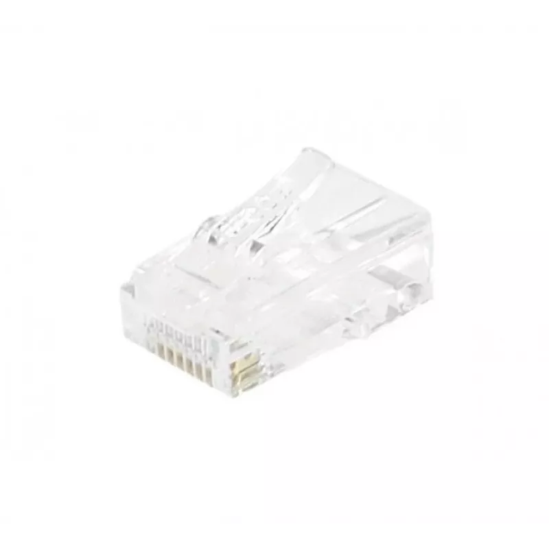 EXERTIS CONNECT RJ45 modulaire stekker Cat. 6 UTP voor soepele kabel, transparant, 10-pack 920560