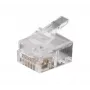 Exertis Connect RJ12 modulaire stekker voor platte kabel, ongeïsoleerd, 6P6C, 10-pack (920630)