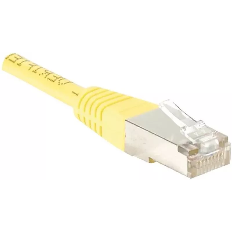EXERTIS CONNECT CAT.6 F/UTP patchkabel, geel, 0,5 m, slim snagless 842051