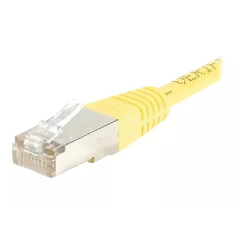 EXERTIS CONNECT CAT.6 F/UTP patchkabel, geel, 0,5 m, slim snagless 842051