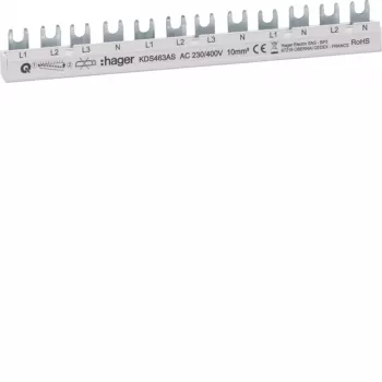 HAGER KDS463AS 3-fase 63A 12-module QuickBusbar fase-rail